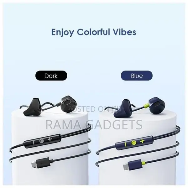 Oraimo Halo Airy Type-C Half in-Ear Wired Headphones