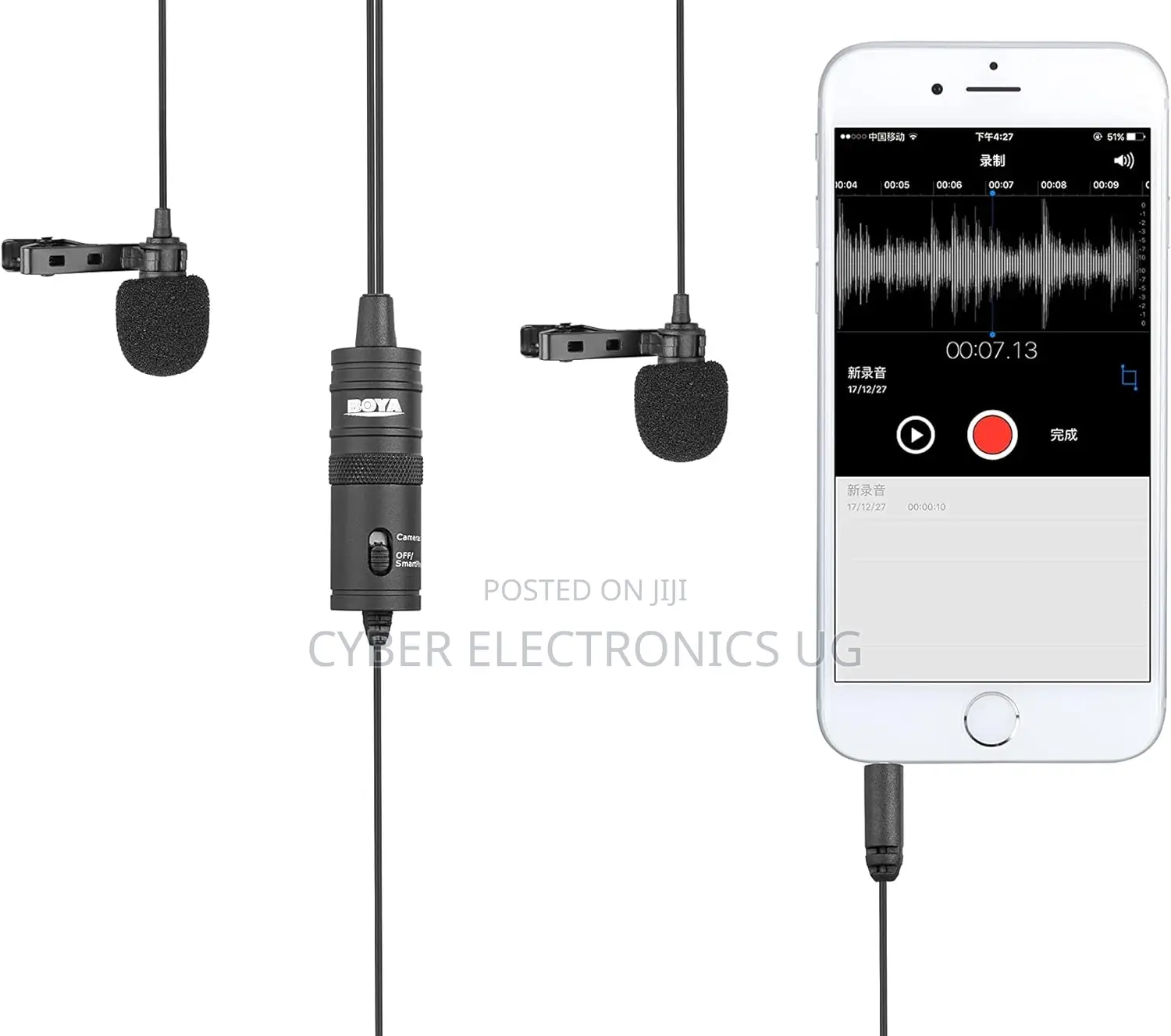 Boya BY-M1DM Microphone Dual Directional Lavalier