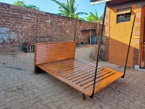 Beds With Simple Metalic Mosquito Net Hangers
