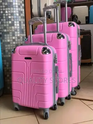 Jibao Plastic Suitcases Pink