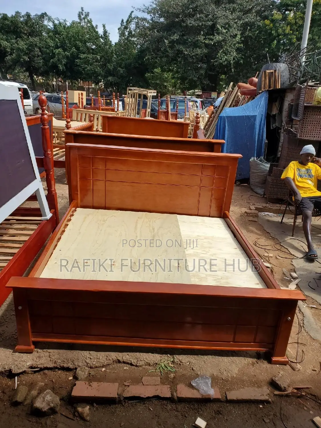 Tile Bed / 6by6 Bed / Wooden Bed/ Furniture/ Luxury Bed