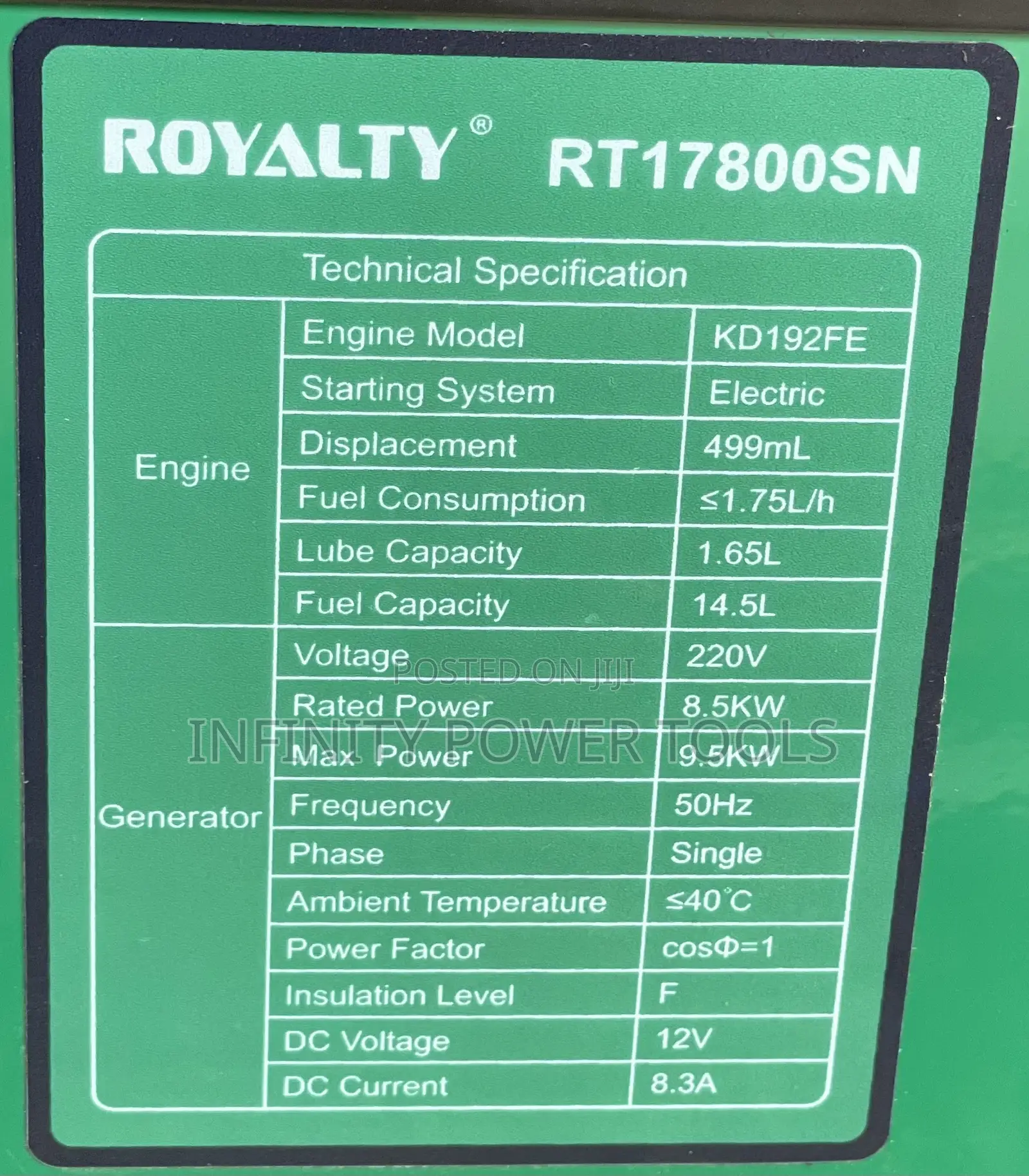 Super Silent Diesel Generator Royalty