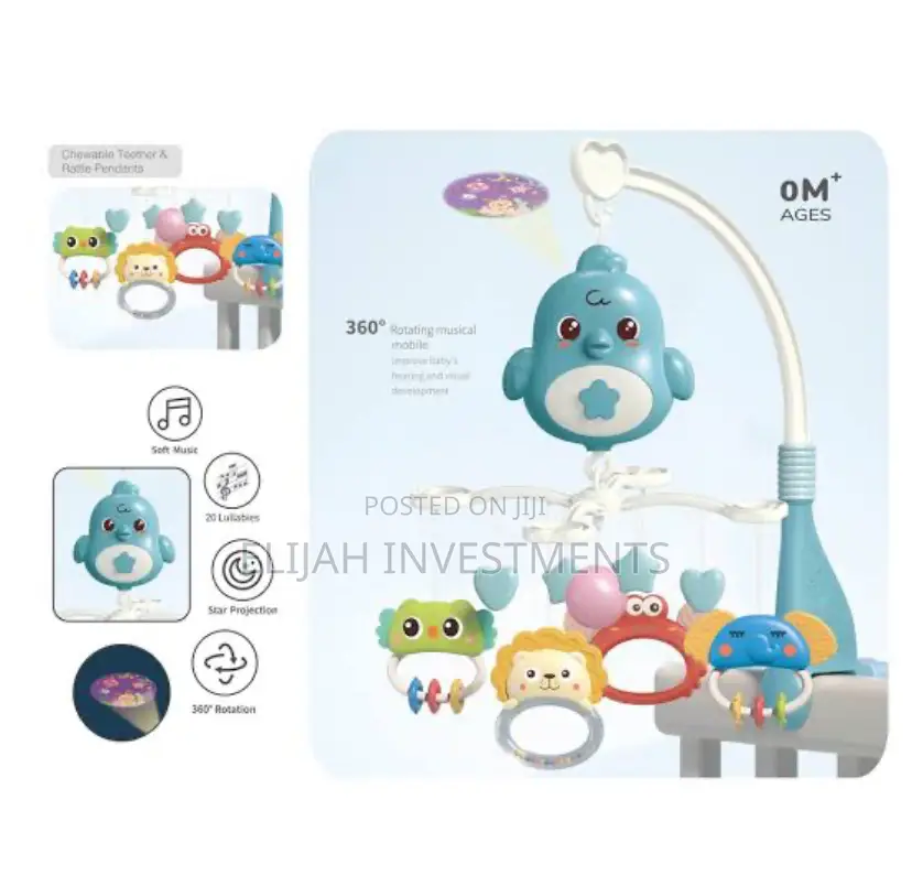 Newborn Multifunction Infant Crib Musical Baby Bell Toy