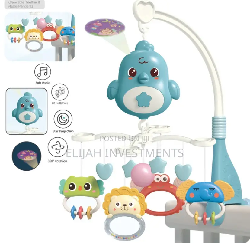Newborn Multifunction Infant Crib Musical Baby Bell Toy