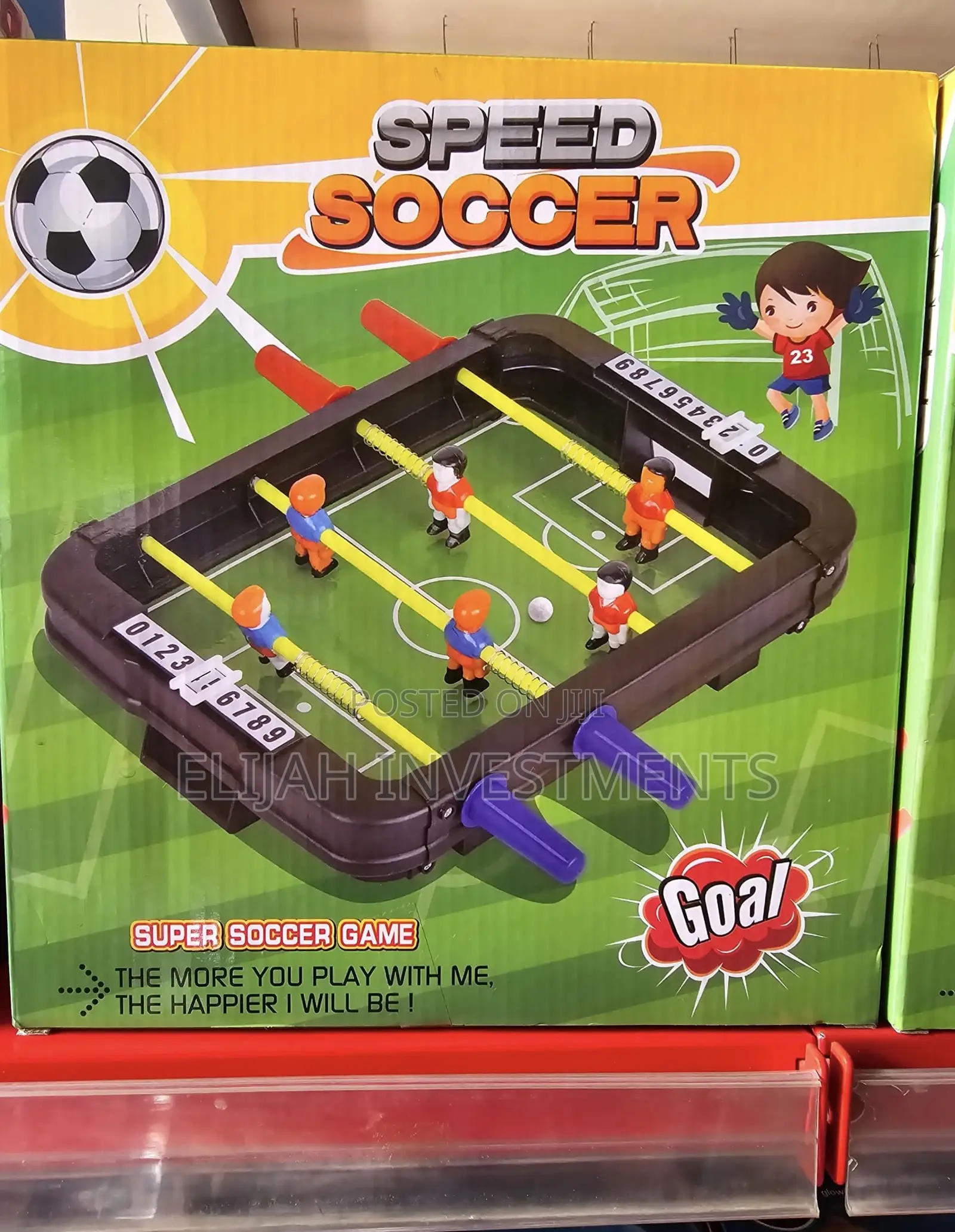 Confidence Football Table Soccer Game With 6 Rods