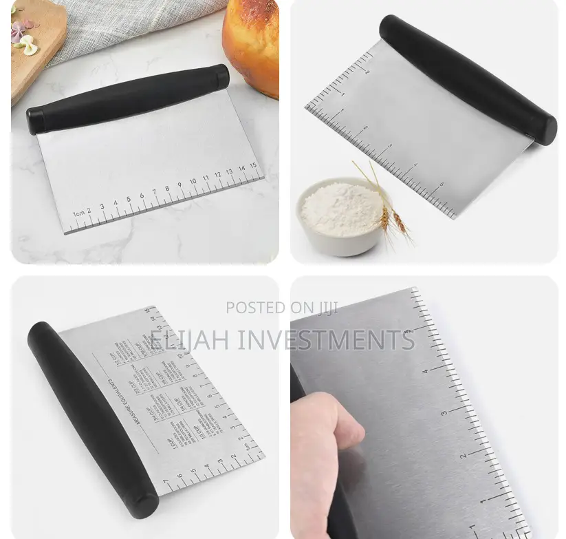 Bench Scraper Stainless Steel Pizza Dough Scraper Chopper