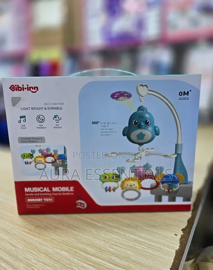 Baby Musical Crib Mobile Rattles