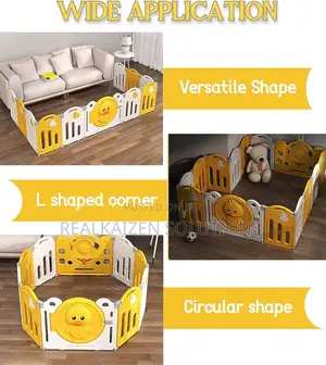 16 Panel Playpen House For Babies Kids With Mat And Balls