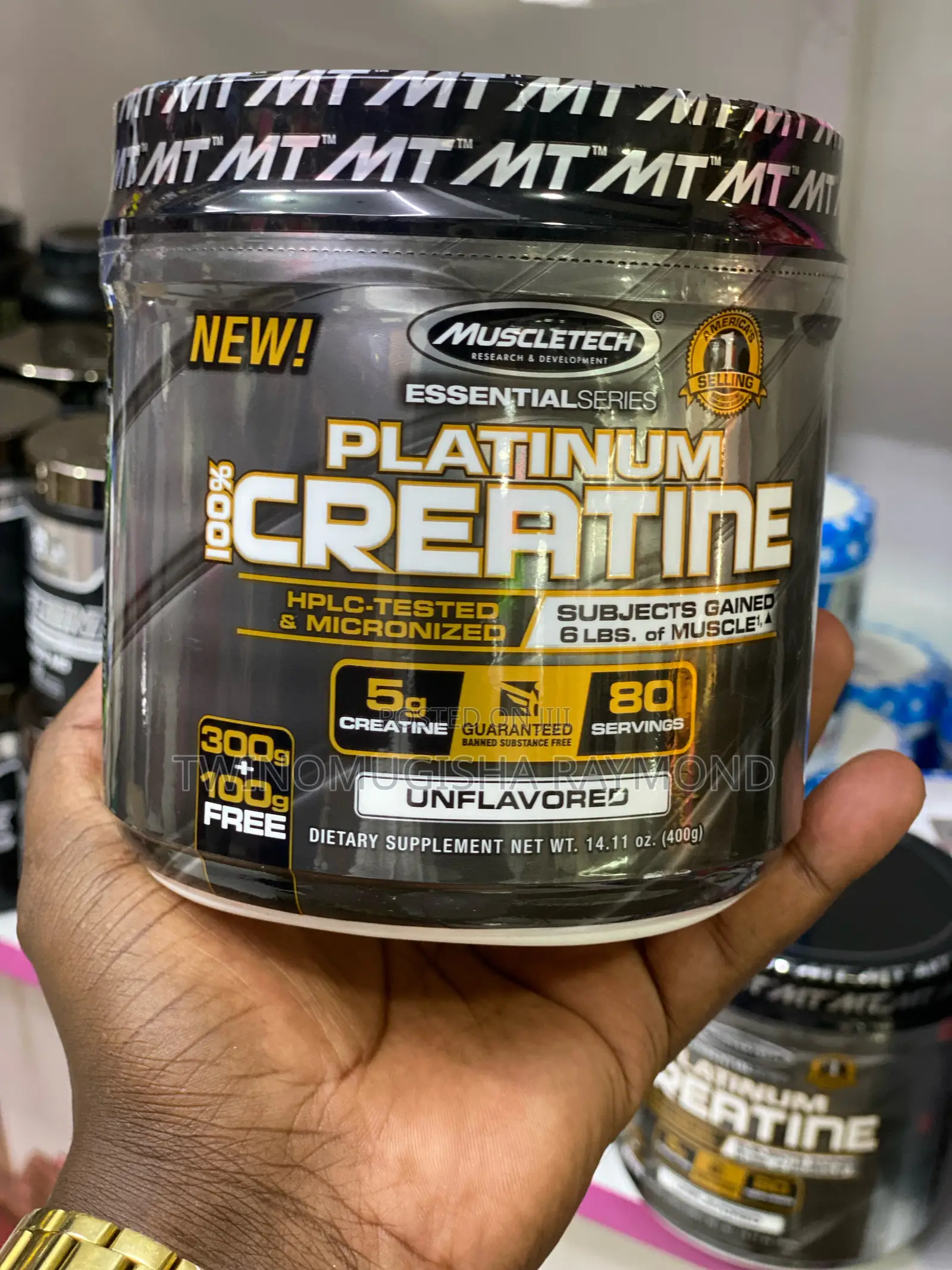 100% Creatine Platinum (80 Servings)