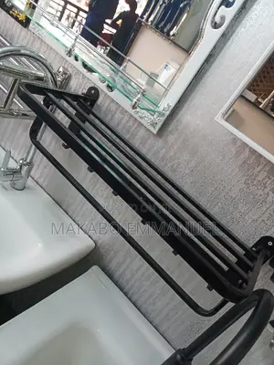 Executive Black Towel Rack
