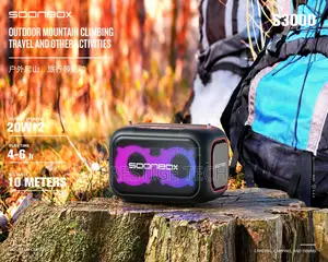 Soonbox S3000 Party Wireless Speaker With 2 Microphones