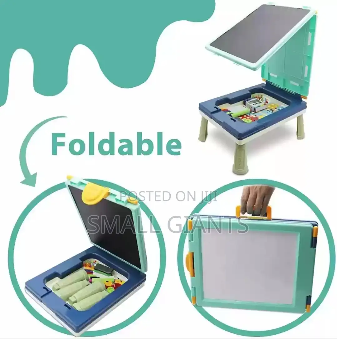 2 in 1 Double Side Easel Black and White Board for Kids