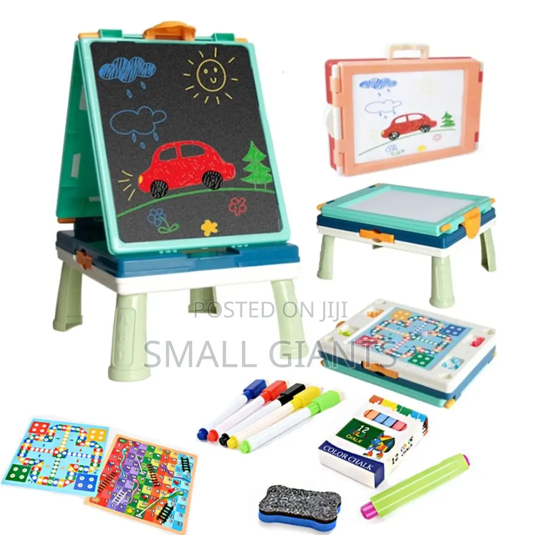 2 in 1 Double Side Easel Black and White Board for Kids