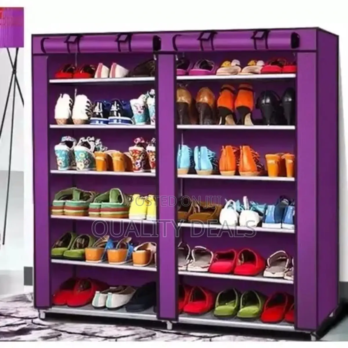 Double Collum Dust Proof Shoe Cabinet