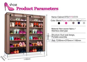 Double Collum Dust Proof Shoe Cabinet