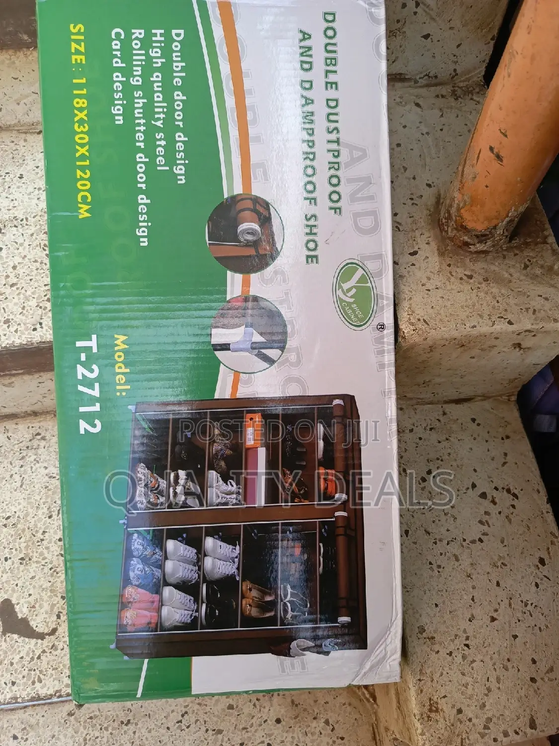 Double Collum Dust Proof Shoe Cabinet