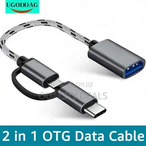 2in1 Otg Type C to Type C Data Cable