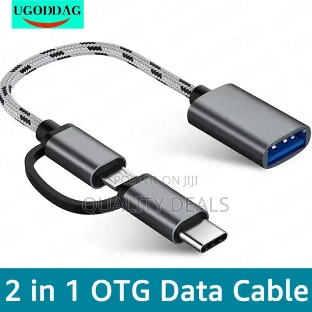 2in1 Otg Type C to Type C Data Cable