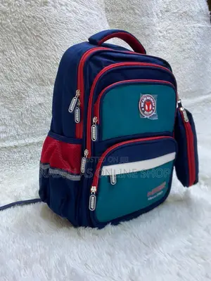 Original Big Wasp Kids School Bag Green, Blue and Red