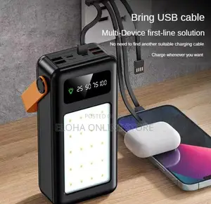 ZHY 1 Fast Charging Power Bank Of 40000mah With 4 Cables