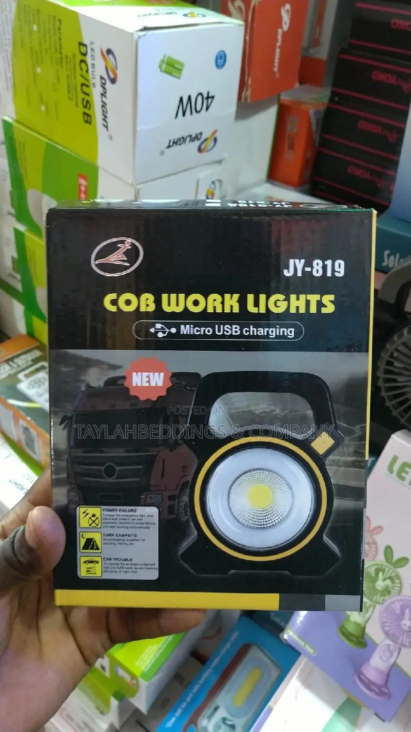 30W Solar Portable Rechargeable LED Flood Light