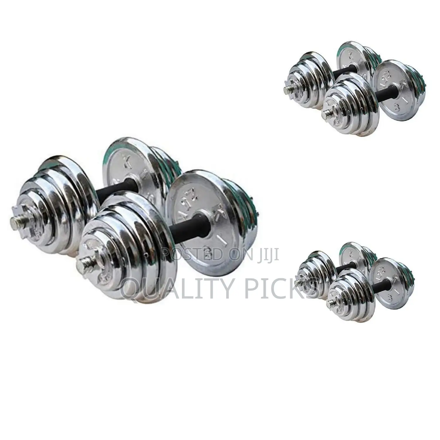 Sliver Dumbbell Set