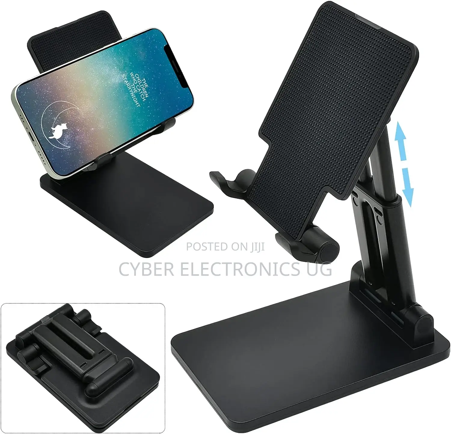 Foldable Phone Stand for Desk Adjustable Angle Height Holder