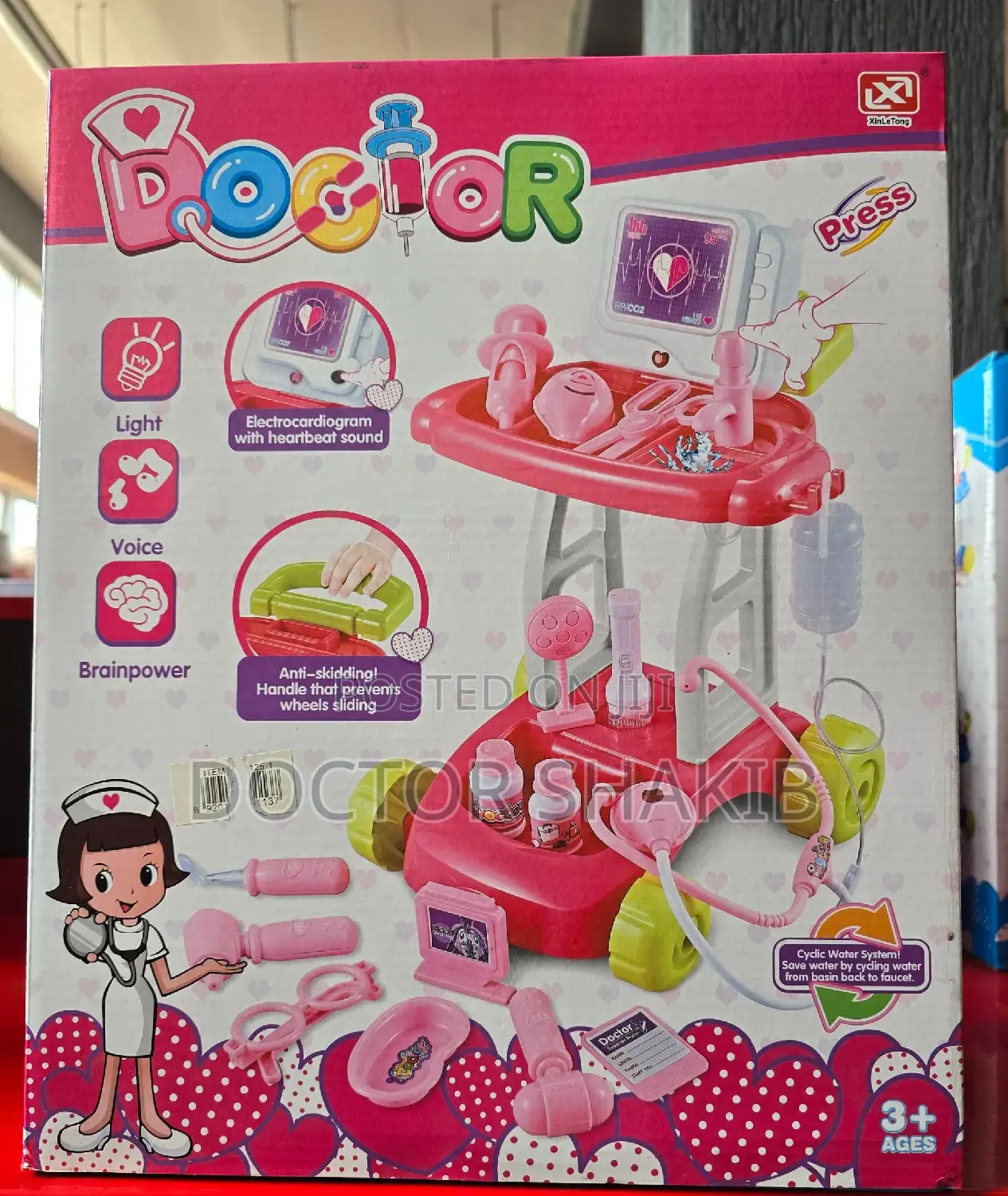 New Plastic Doctor Trolley Medical Tools With Nice Wheels
