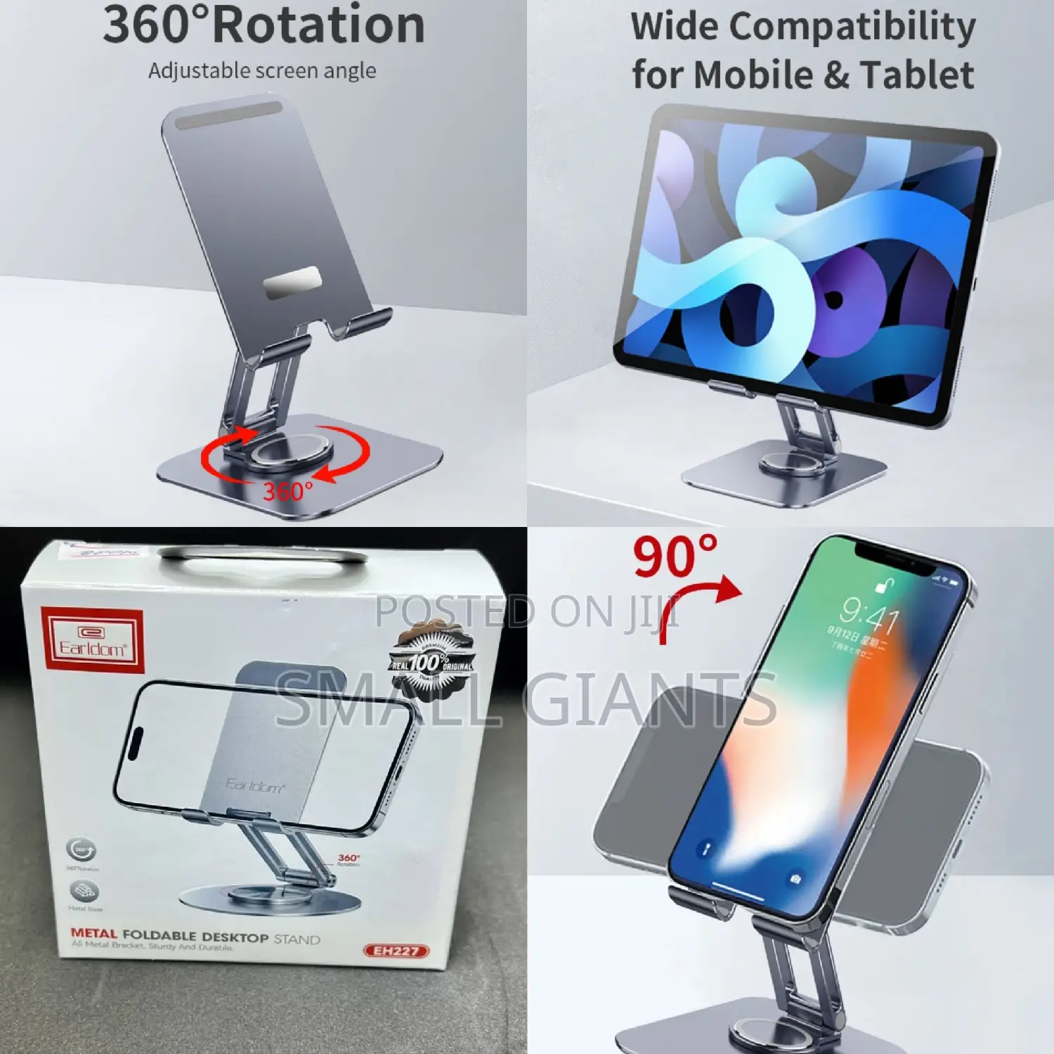 360° Rotation Stable and Anti- Skid Phone Stand