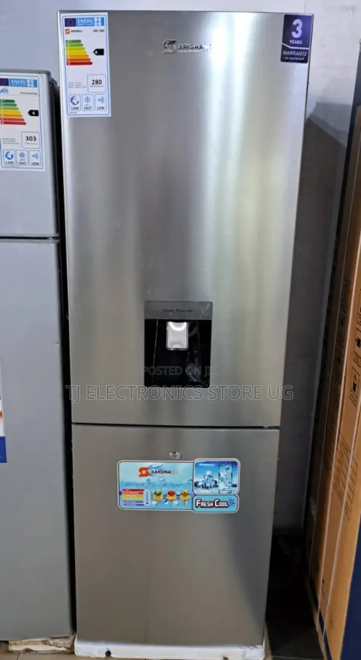 Sayoona Double Door Fridge 380litres With Water Dispenser