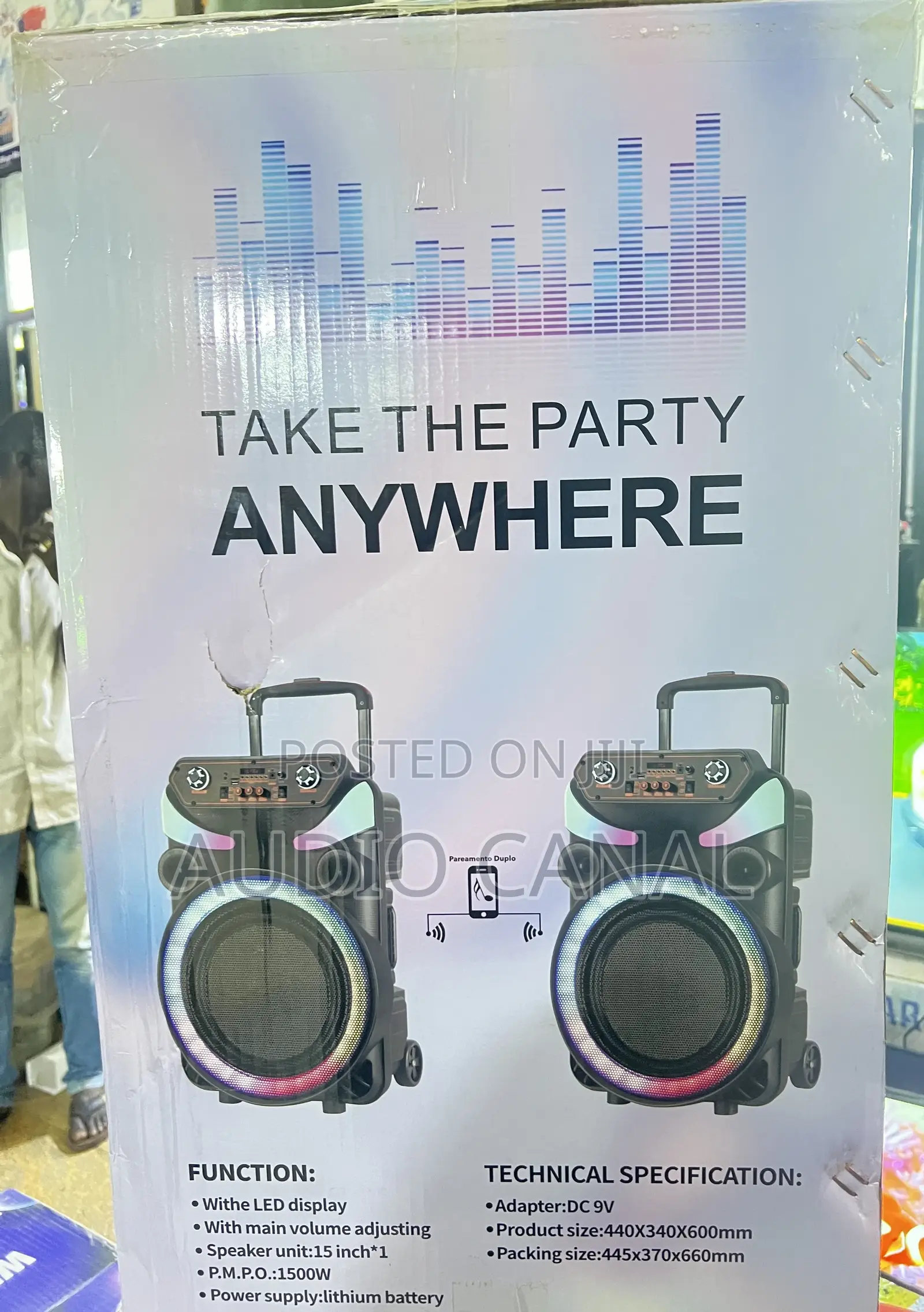 15” Karaoke Rechargeable Speaker
