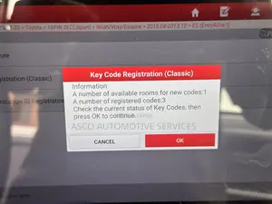 Toyota Noah Smart Key Replacement or Copy