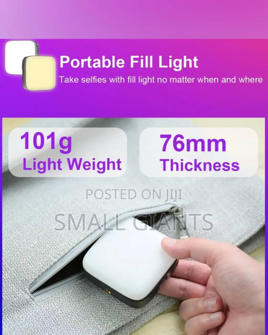 Rechargeable Mini Selfie Photo and Video Light
