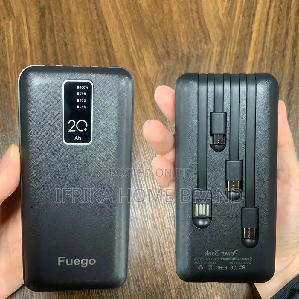 10000mah Power Bank Fast Charge Come With 4- Wires