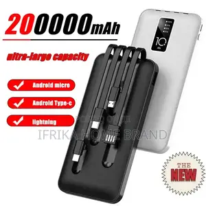 20000mah Power Bank Fast Charge Come With 4- Wires