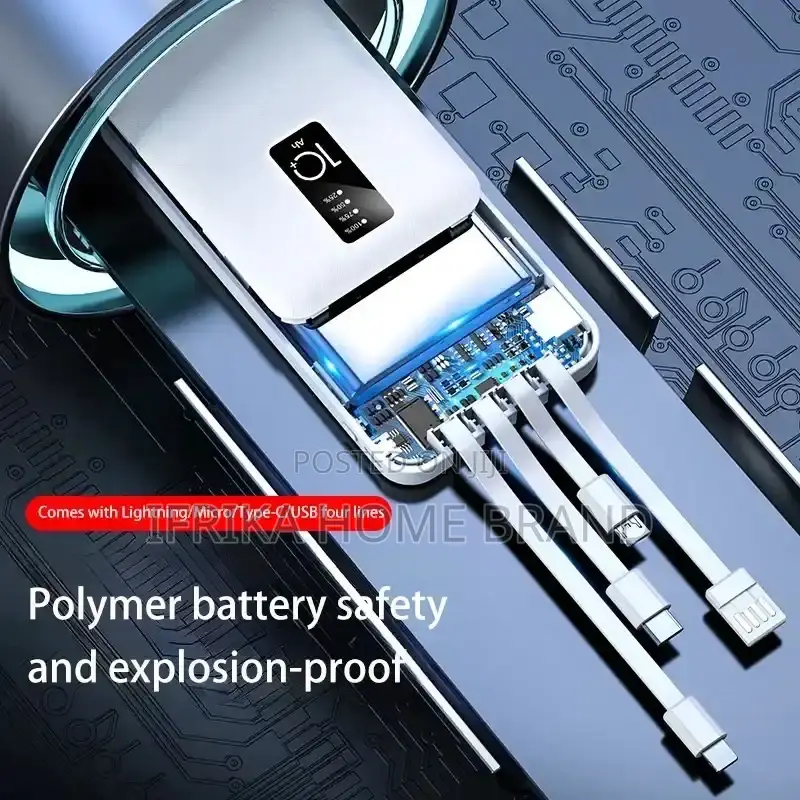 20000mah Power Bank Fast Charge Come With 4- Wires