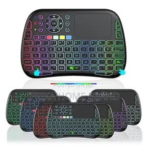 RGB Backlight Mini Wireless Keyboard Rechargeable Air Mouse