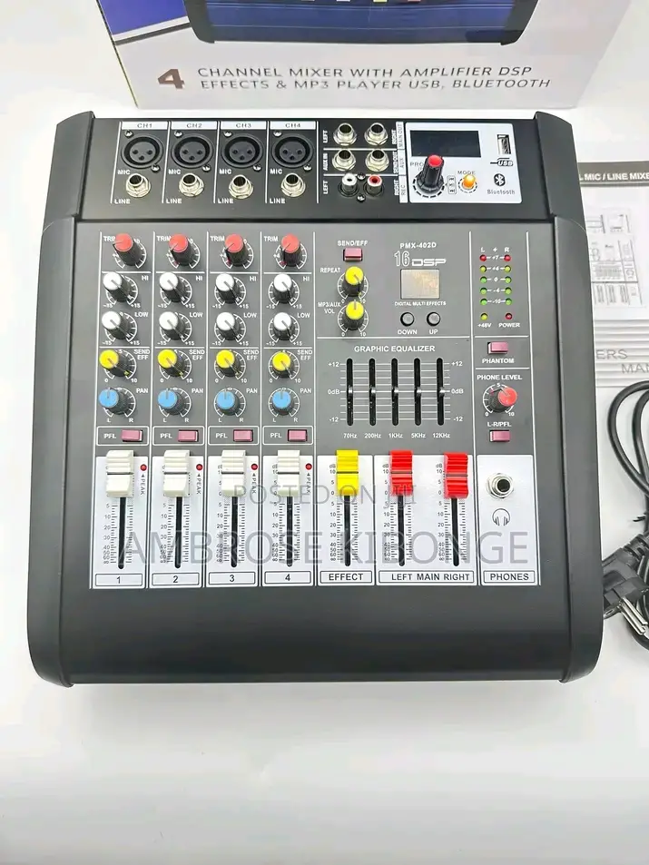 Sound Board 16DSP Multi-Effects USB Digital BT4 Amp-Mixers.