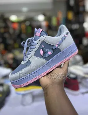Original Unisex Nike Air Force 1 Shadow Grey Pink Sneaker