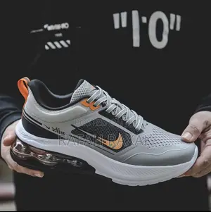 Original Men’S Nike Air Max(Grey Orange Tick) Sneaker