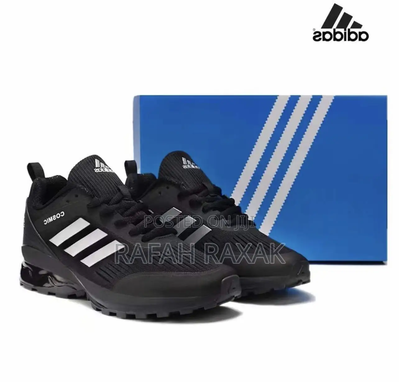 Original Black Adidas Cosmic Trianer Sneakers