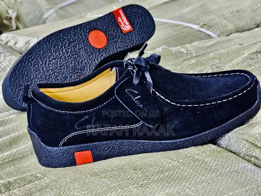 Original Men’S Black Suede Clarks Wallabees