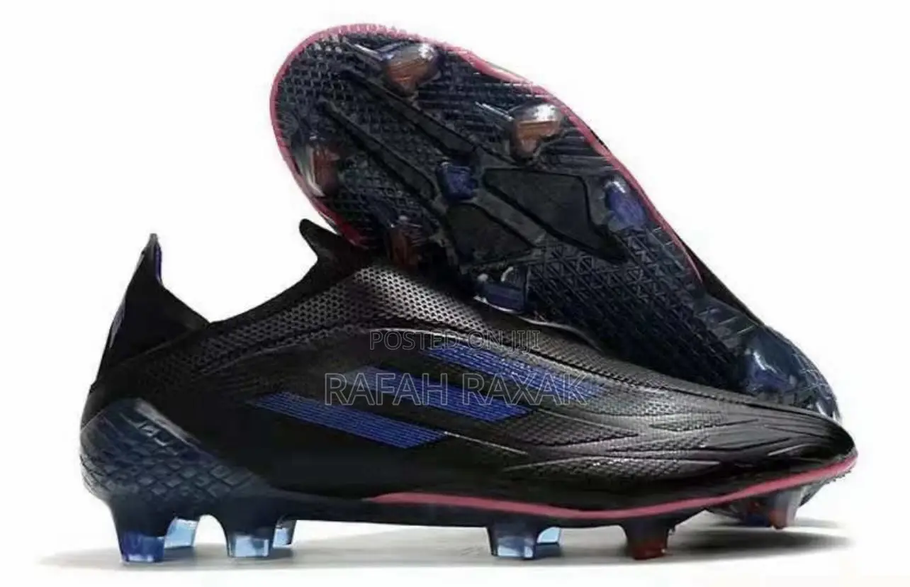 Original Black Adidas Speedflow Laceless Soccer Shoes