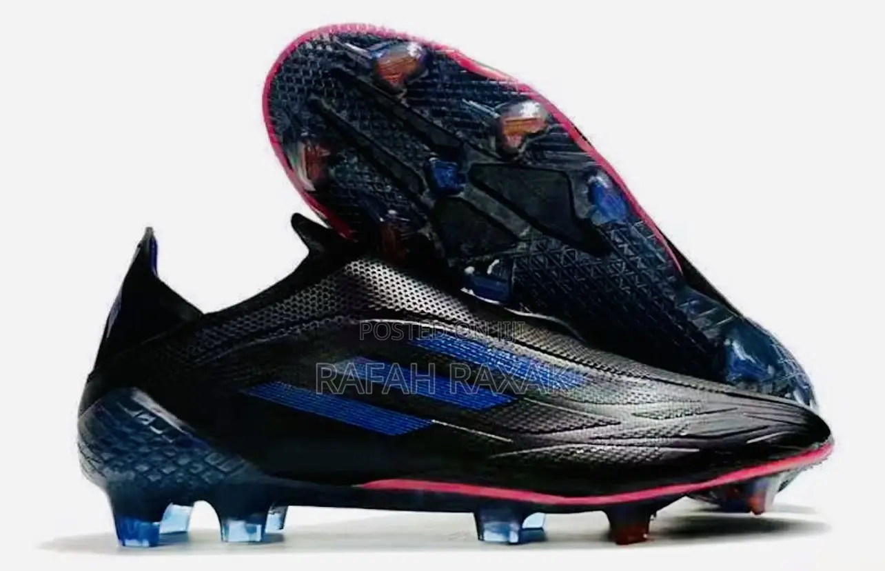 Original Black Adidas Speedflow Laceless Soccer Shoes