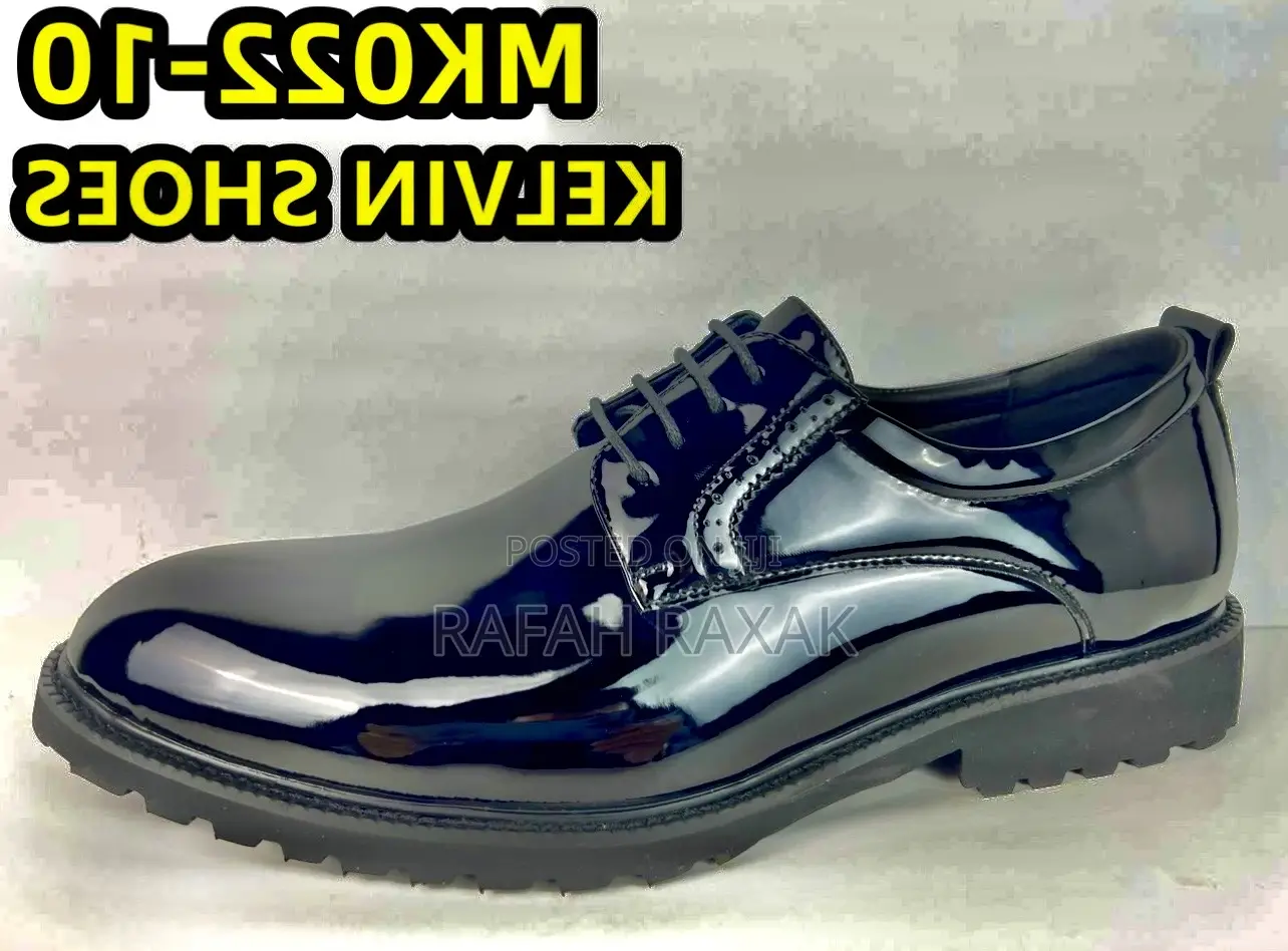 Men’S Classic Lace Up Shinny Shoes