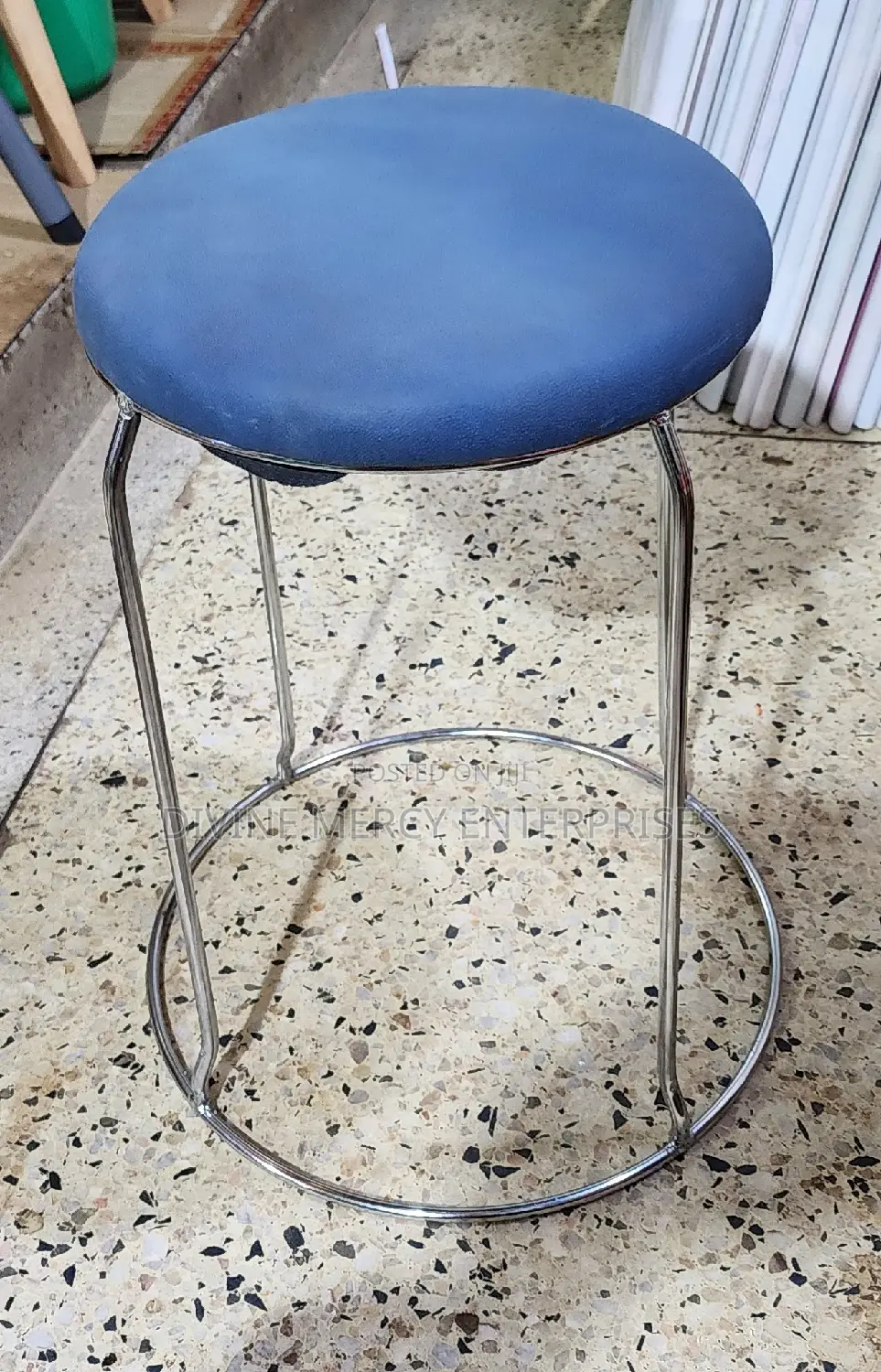 Stool With Steel Stands