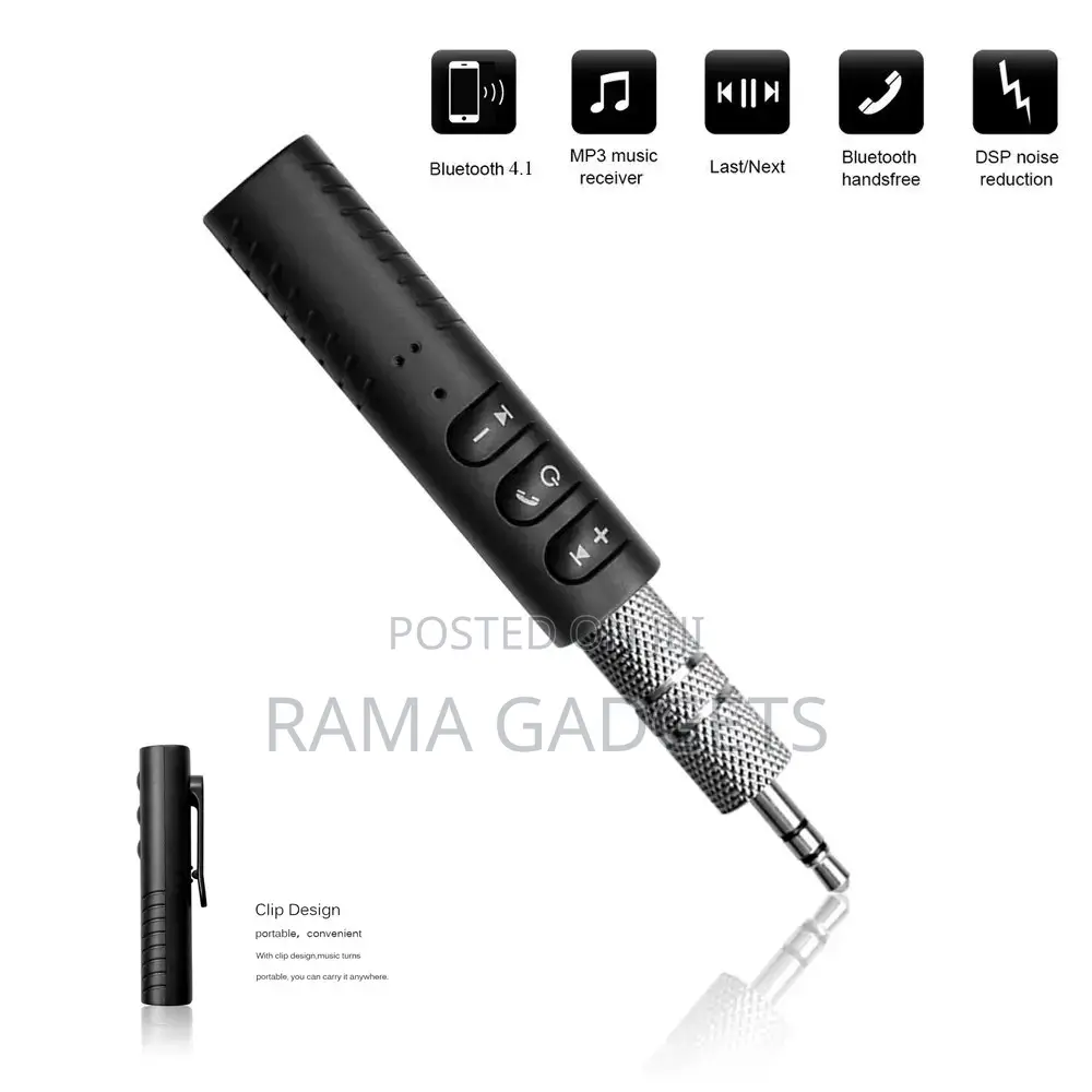 3.5mm Car Bluetooth Receiver Audio Speaker Adapter AUX