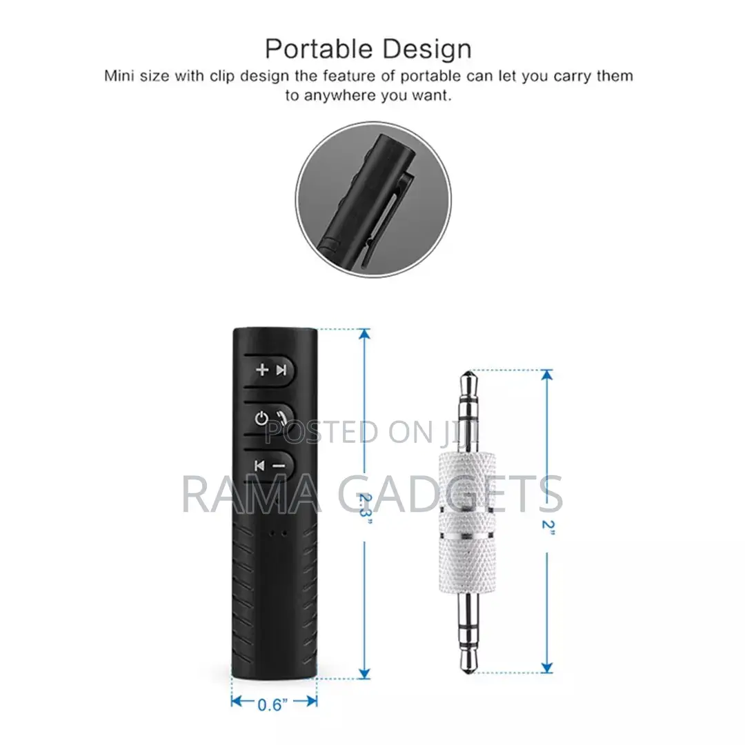 3.5mm Car Bluetooth Receiver Audio Speaker Adapter AUX