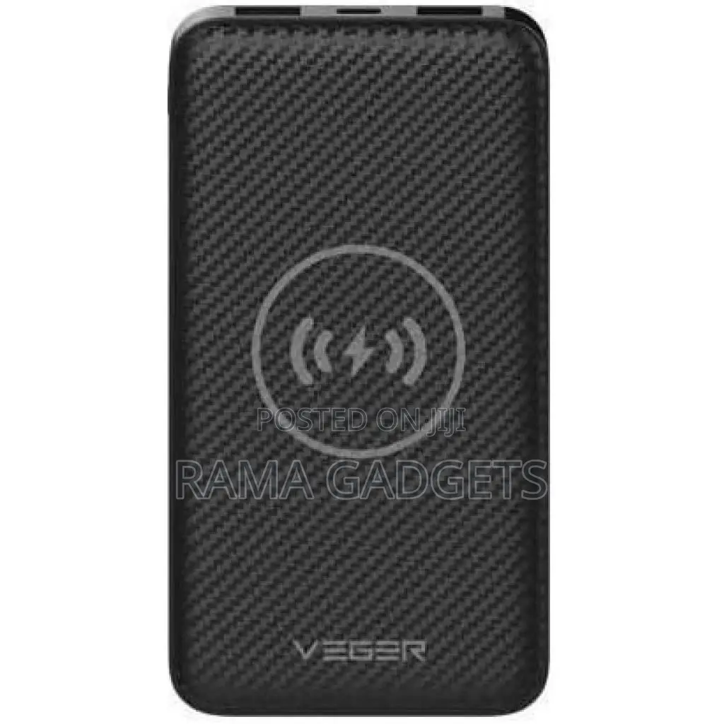 VEGER Wireless Charger Power Bank 20000mah Black