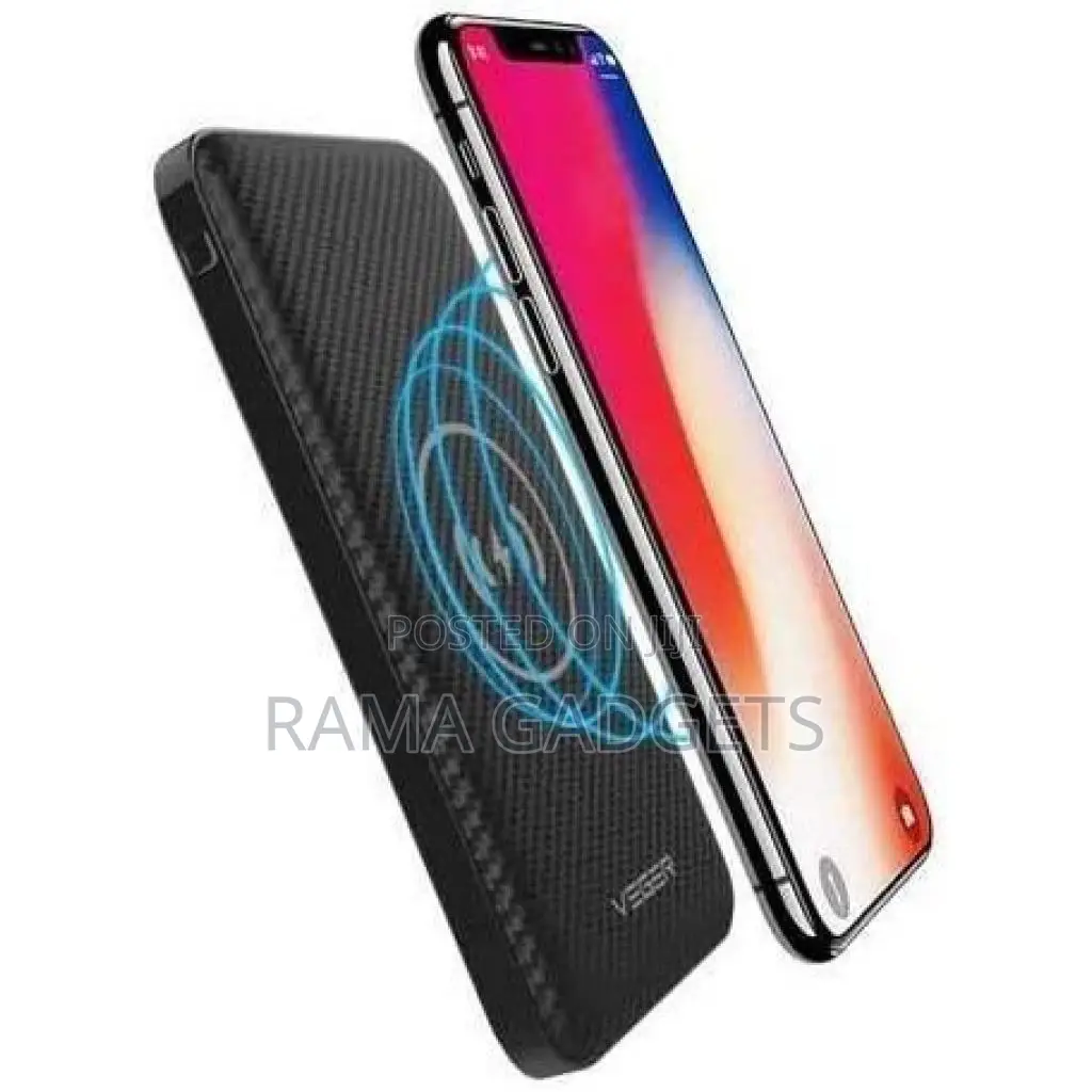VEGER Wireless Charger Power Bank 20000mah Black